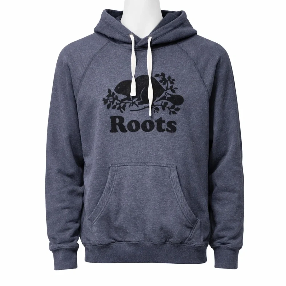 Roots Men's Blue/Gray Hoodie - Picture 1 of 9